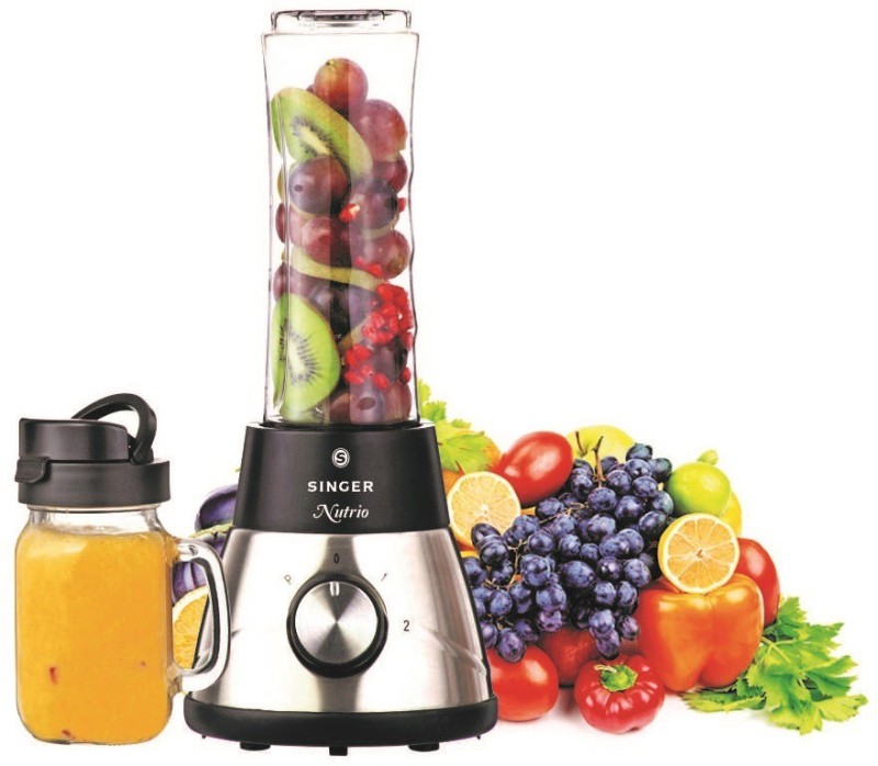 Singer Spb600Bne 300 W Juicer(Spb 600 Bne | 2 Jars | Silver, Black)