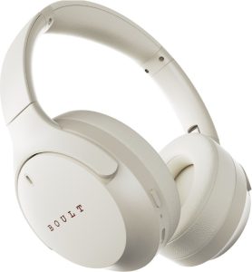 Boult Q 70Hrs Battery, Enc Mic, 40Mm Boosted Drivers, 4 Eq Modes, Supreme Bass, 5.4V Bluetooth & Wired(Beige, On The Ear)