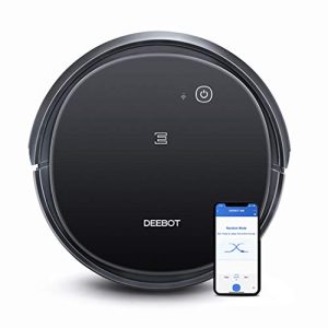 Ecovacs Deebot 500 Robotic Vacuum Cleaner With App & Voice Control, Strong Suction And Multiple Cleaning Modes, Self-Charging For Carpets & Hard Floors,Work With Alexa (Black)