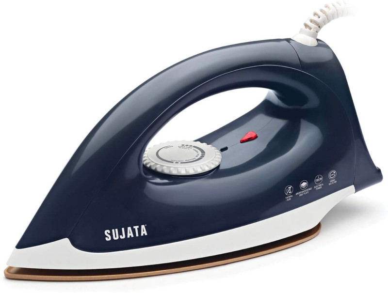 Sujata By Non-Stick Smooth Slide 1100 W Dry Iron(Midnight Blue)