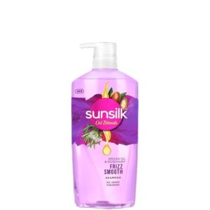 Sunsilk Argan Oil & Rosemary Frizz Smooth Oil Blends Shampoo | For Frizzy Hair | With No Added Parabens | 700 Ml