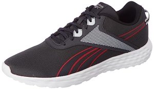 Reebok Men Synthetic/Textile Premier Run M Running Shoes Cold Grey 7R / Black/Vector Red Uk-10