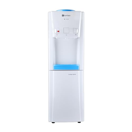 Bonkaso Blueprint Hot & Cold Water Dispenser 21C Top Loading With Refrigerator – White/Blue