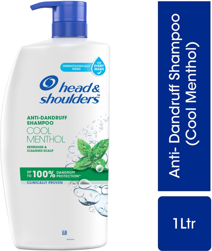 Head & Shoulders Cool Menthol Anti-Dandruff Shampoo For Men & Women(1 L)