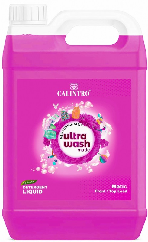 Calintro Ultra Wash Top Load & Front Load Machine Liquid Detergent, Rose Liquid Detergent(5000 Ml)