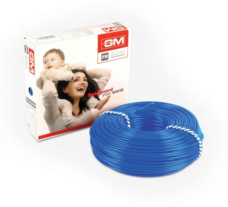 Gm Fr Pvc 6 Sq/Mm Blue 90 M Wire(Blue)