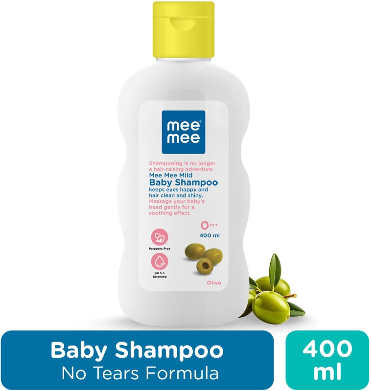 Meemee Baby Shampoo Fruit Extracts,Dermatologist Tested,No Hypoallergenic ,Tear Free(400 Ml)