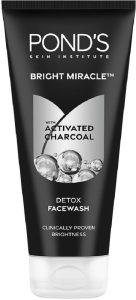 Pond’S Bright Miracle Detox Charcoal Face Wash(200 G)