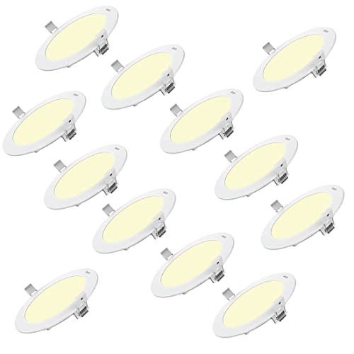 Polycab 5 Watt Led Down Light Scintillate Integral Slim Round Smart Offers Bright Lumination Long Lifespan No Harmful Radiation (‎‎Warm White, 3000K, 12 Pcs, Cut Out: 3.14 Inches)