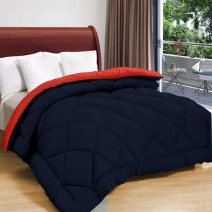 Status Contract Reversable Solid Comforter Double Bed Blanket For Winter//Double/Gsm- 220/Size -220 X 215 Cm (D4)