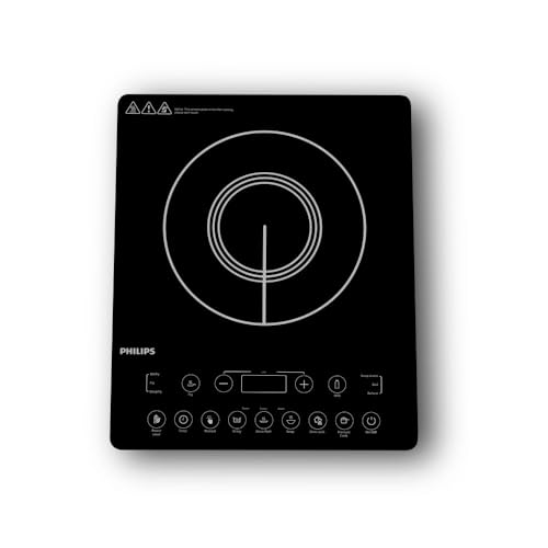 Philips Hd4995/00 2100W Induction Cooktop With Soft Touch Panel | 11 Preset Menus | 3Yrs Warranty On Coil