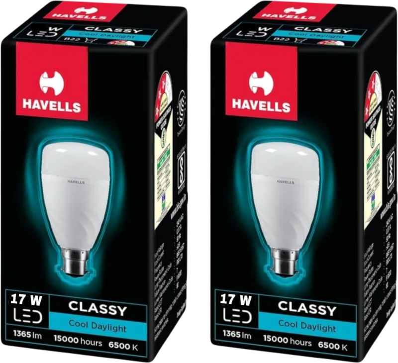 Havells 17 W Standard B22 Led Bulb(White, Pack Of 2)