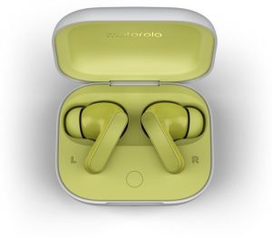 Moto Buds With Hi-Res Audio, Large 12.4Mm Driver, 42 Hrs Playback & Ipx4 Rating Bluetooth(Kiwi Green, True Wireless)