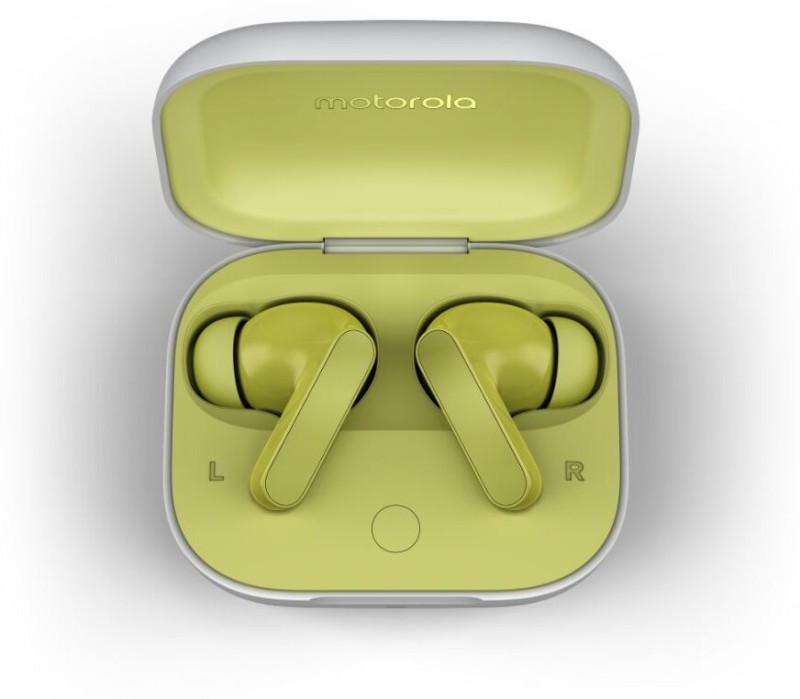 Moto Buds With Hi-Res Audio, Large 12.4Mm Driver, 42 Hrs Playback & Ipx4 Rating Bluetooth(Kiwi Green, True Wireless)