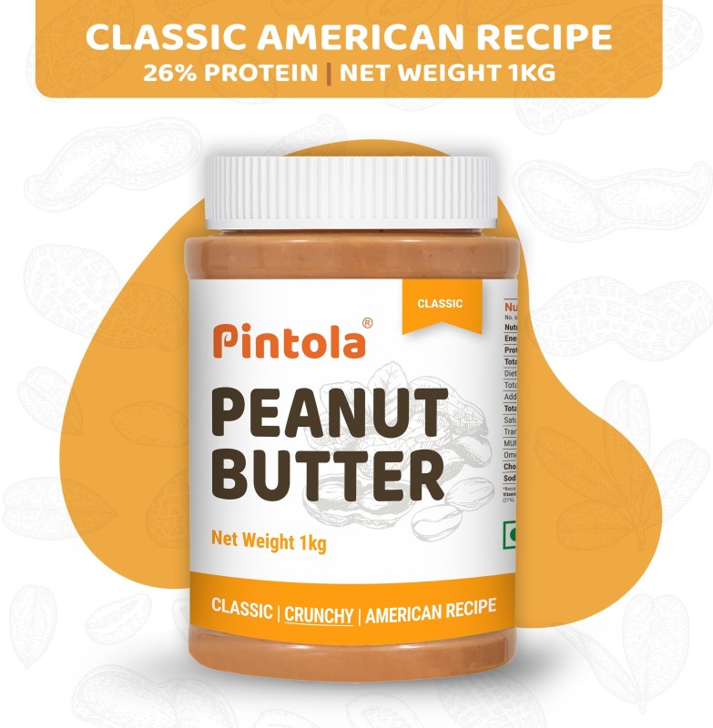 Pintola Classic Peanut Butter American Recipe (Crunchy) 1 Kg