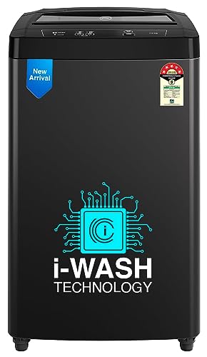 Godrej 7 Kg 5 Star I-Wash Technology Fully Automatic Top Load Washing Machine (Wteon 700 5.0 Ap Gpgr, Graphite Grey, With Toughened Glass Lid)