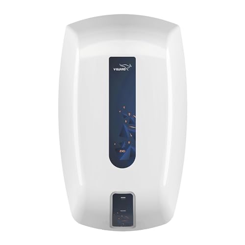 V-Guard Zio Instant Geyser 5 Ltr Wall Mount Water Heater|Advanced Multi-Layered Safety|3000 W Powerful Heating|Strong Stainless Steel Tank|Suitable For Kitchen&Bathroom|White-Blue