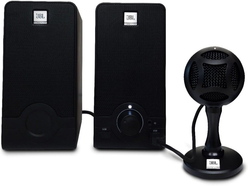 Jbl Commercial With Microphone 2.5 W Laptop/Desktop Speaker(Black, Stereo Channel)