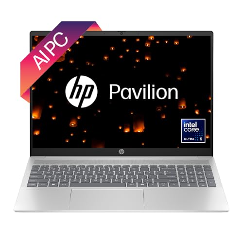 Hp Pavilion 16, Enhanced By Ai, Intel Core Ultra 5 125U, 16-Inch (40.6 Cm), Wuxga, 16Gb Lpddr5, 512Gb Ssd, Intel Graphics, 1080P Fhd Ir Camera, Copilot, Backlit Kb (Win 11, Silver, 1.77 Kg), Af0015Tu