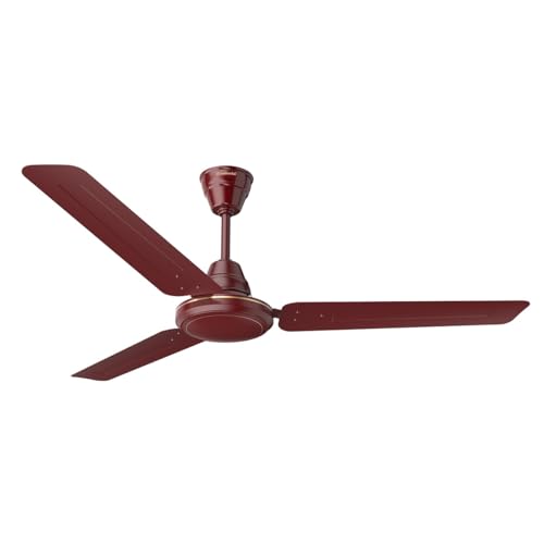 Goldmedal Vayu 400 1200 Mm Bee Certified Star Rated Economy Ceiling Fan For Home And Office | Amazingly Efficient |Ultra High Speed |Better Air Circulation |2 Years Warranty (Brown)