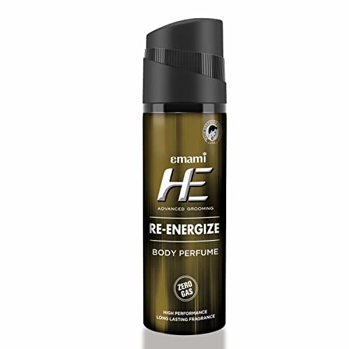 He Re-Energize Body Perfume For Men | Long Lasting | Re Freshing| Woody, Aromatic & Spicy Notes | 120Ml