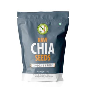 Nature Vit Chia Seeds 1 Kg – Seeds For Eating | Contains Omega 3 & Fibre And Protein | Seeds For Weight Management