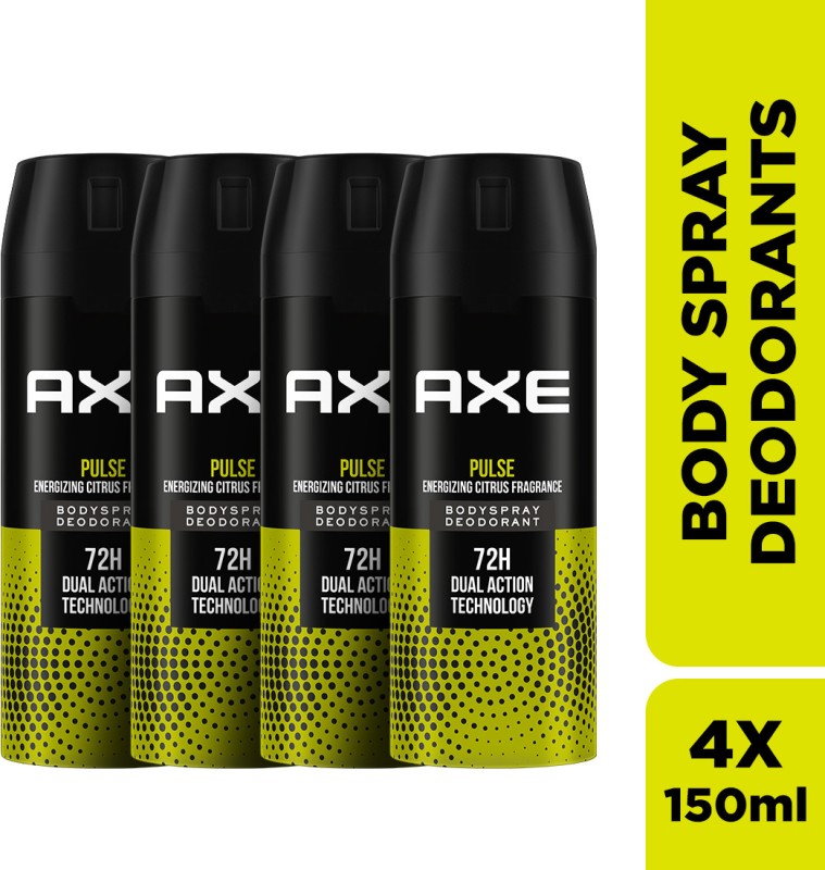 Axe Pulse_Body Spray Body Spray  –  For Men(150 Ml, Pack Of 4)