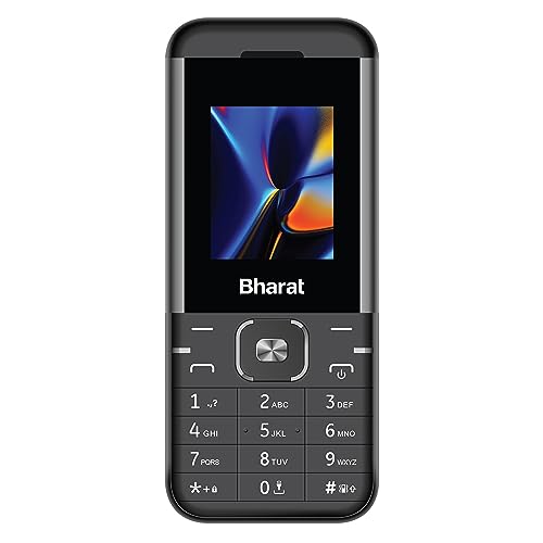 Jiobharat K1 Karbonn 4G Keypad Phone With Jiocinema, Jiosaavn, Jiopay (Upi), Long Lasting Battery, Led Torch, Digital Camera | Black & Grey | Locked For Jionetwork