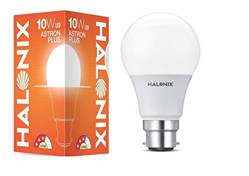 Halonix 10W Cool Day Light Led Light, Pack Of 1, (F5Bmm030040000000 Pk1) B22D