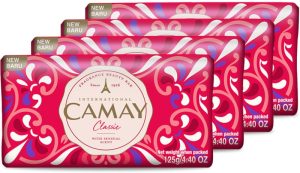 Camay Classic Carnations & Roses Beauty Soap With Indulging French Fragrance(4 X 125 G)