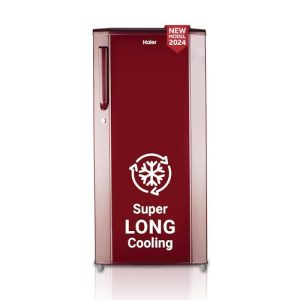 Haier 165 L, 1 Star, Direct-Cool Single Door Refrigerator (Hed-171Rs-P, Red Mono, 2024 Model)