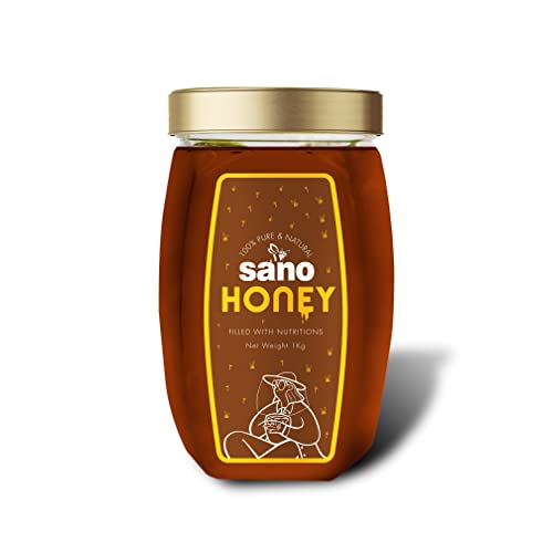 Sano Pure Honey 1 kg (Pack of 1) | No sugar adulteration | Naturally rich in antioxidants | 100% pure, natural, and unadulterated.