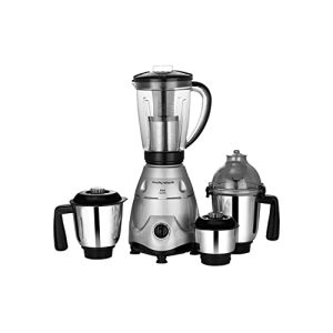 Morphy Richards Icon Superb 750 Watts Mixer Grinder| 4 Stainless Steel Mixer Jars Including Juicer Jar| 3-Speed Control With Pulse Effect| 1-Yr Warranty By Brand| Silver & Black