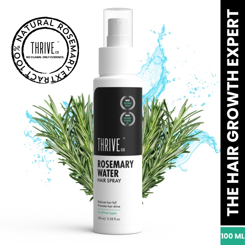 Thriveco Rosemary Water Hair Spray, For Hair Growth, Hair Fall Control & Hair Shine(100 Ml)