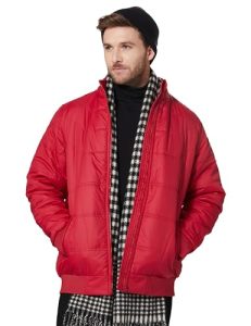 Amazon Brand – Symbol Men’S Essential Quilted Bomber Polyester Standard Length Jacket (Aw20-Qb-Sy-01_Maroon_Xl)