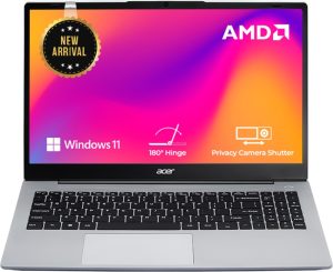 Acer Aspire 3 Backlit Amd Ryzen 5 Hexa Core 7430U – (16 Gb/512 Gb Ssd/Windows 11 Home) A325-42 Thin And Light Laptop(15.6 Inch, Silver, 1.79 Kg)