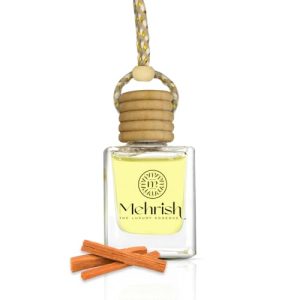 Mehrish Car Perfume And Fresheners, Lasts Upto 60 Days (10Ml) | Car Accessories Interior | Car Perfume For Dashboard | Perfume Fragrance Home Office Desk (Sandalwood)