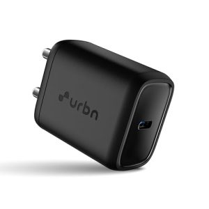 Urbn 20W Usb C Iphone Gan Charger | 2X Faster Charging | Power Delivery (Pd) Adapter | Made In India | Iphone 15/14/13/12/11/Pro/Max/Mini | Samsung Galaxy | Oneplus, Pixel, Mi Redmi & More