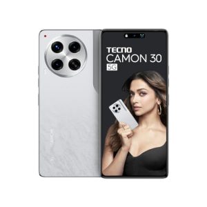 Tecno Camon 30 5G (Uyuni Salt White, 8Gb+256Gb) | 100Mp Ois Camera + 50Mp Auto Focus Selfie | 6.78″ Ltps Amoled Display | Mediatek Dimensity 7020 | 5000Mah Battery & 33W Charger