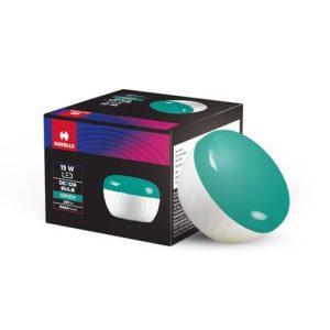 Havells Dekor 15W Decorative Bulb With Unique Design To Conceal/Hide The Holder | B22| (Green)