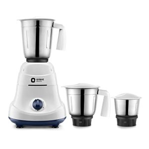 Orient Electric 750W Mixer Grinder | Super Power 750 Mgsp75Wb3 3 Jar With 3 Ss Jars | Longer Life Balanced Coil Motor | Abs Body | Uniform Grinding | 5 Years Motor Warranty