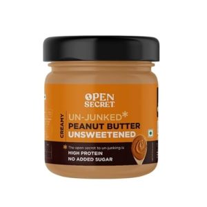 Open Secret Peanut Butter | 950G | Peanut Butter Creamy, High Protein Peanut Butter With 30G Protein, Peanut Butter Unsweetened, Vegan, Cholesterol Free, Zero Trans Fat, No Added Sugar (Pack Of 1)