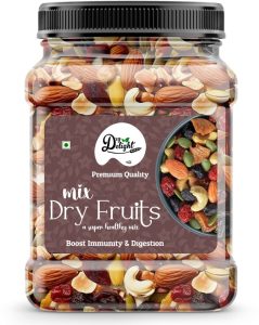 Drydelight Organic Premium Mix Dry Fruit | Healthy & Tasty | Almonds, Cashews, Raisins, Apricots, Kiwi, Assorted Seeds & Nuts(200 G)