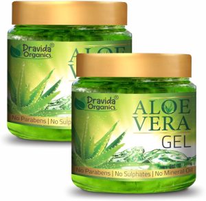 Dravida Organics 100% Pure Aloe Vera Gel – Pack Of 2(440 G)