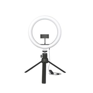 Amazon Basics 10-Inch Ring Light With Tripod Stand | 3 Color Modes | 10 Brightness Settings | 360° Rotation | Suitable For Mobile Phones & Camera, Youtube, Photoshoot, Videography And More