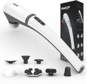 Beatxp Stream Elite Hammer Cordless Body Massage Machine Full Body Pain Relief Handheld Percussion Massager(Lava Grey)