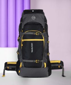 Travel Point Waterproof Trekking Bag Hikking Backpack For Travel & Outdoor Rucksack  – 60 L(Black)