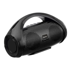 Ptron Fusion Go 10W Portable Bluetooth Speaker With 6Hrs Playtime, Immersive Sound, Auto-Tws Function, Supports Bt/Usb/Sd Card/Aux Playback & Lightweight (Black)