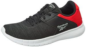 Reebok Men Synthetic/Textile Genesis Runner M Running Shoes Black/Vector Red Uk-7