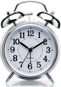 Searegal Analog Silver Clock